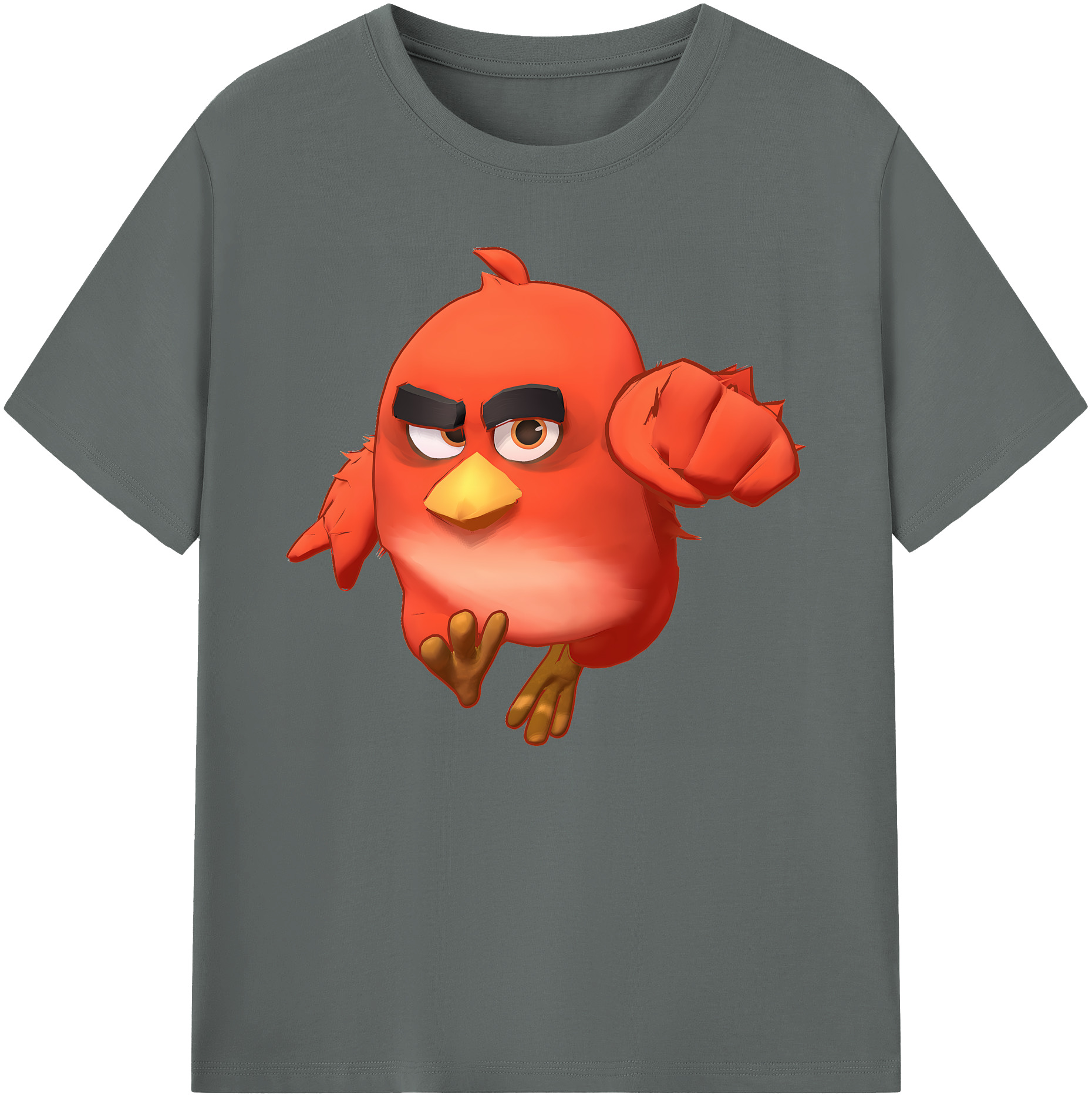 （画像用） Angry Birds アングリーバード 綿100％ メンズ半袖Tシャツ｜肌触りやわらか＆通気性